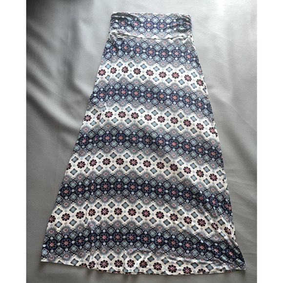 Gilli Maxi Skirt | Medium | Mosaic Flower | Gypsy Blue Boho Multi Color | EUC - Picture 1 of 9